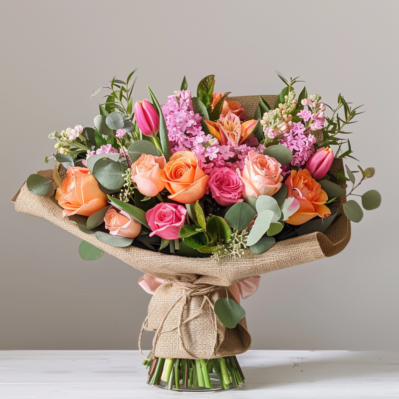 How to write a letter when sending a flower basket for a business opening in Hertford